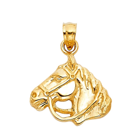 14K Yellow GoldHorse Pendant
